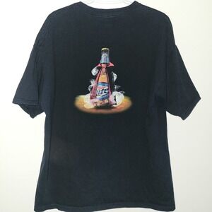 Y2K Miller Lite The Ruler Of The Night Vampire Beer T-Shirt Men's Size XL Black